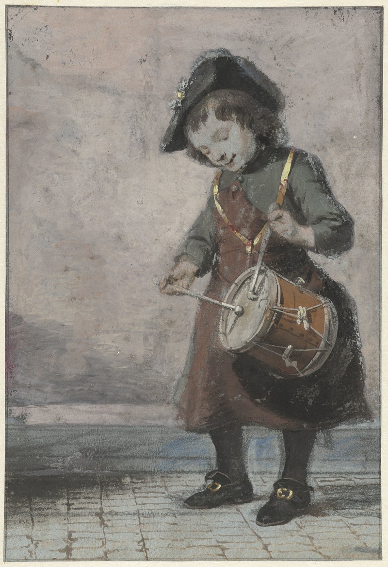 Cornelis Troost - Trommelende jongen