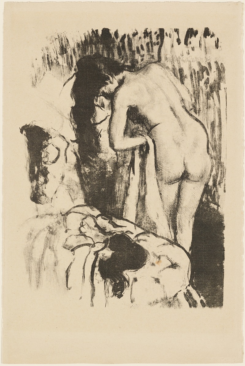 Edgar Degas - Nude Woman Standing, Drying Herself
