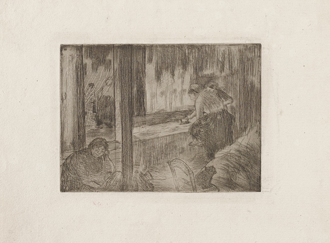 Edgar Degas - The Laundresses (Les Blanchisseuses)