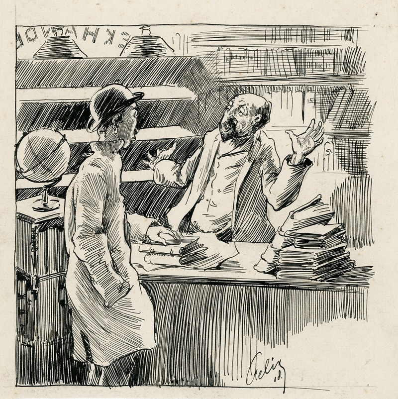 Felix Hess - Bij de boekverkoper ill. De Ware Jacob