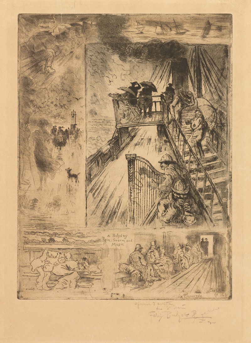 Félix Hilaire Buhot - The Passage