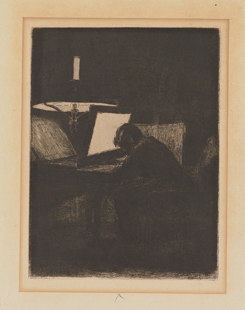 François Bonvin - The Engraver
