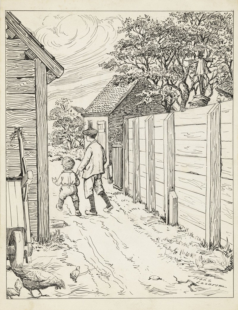 Frans Lazarom - Twee broers op een boerenerf