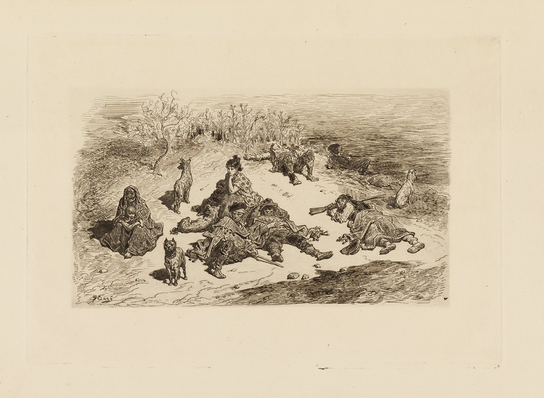 Gustave Doré - Contrebandiers espagnols (Spanish Smugglers)