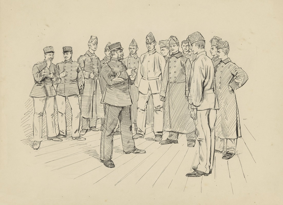 Heinrich M. Krabbé - Compagnie in een halve cirkel