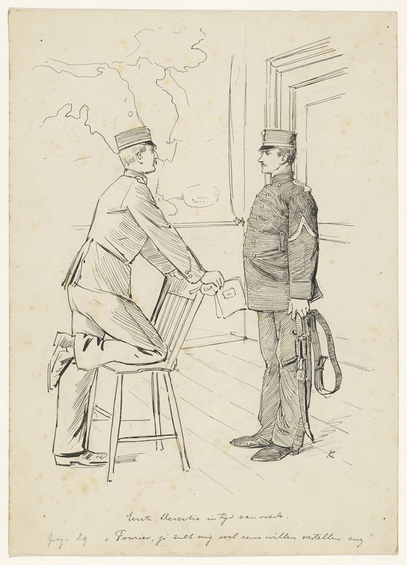 Heinrich M. Krabbé - Twee militairen