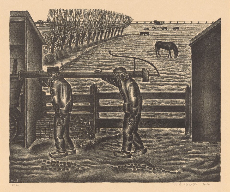 Henk Henriët - Boeren met pomp