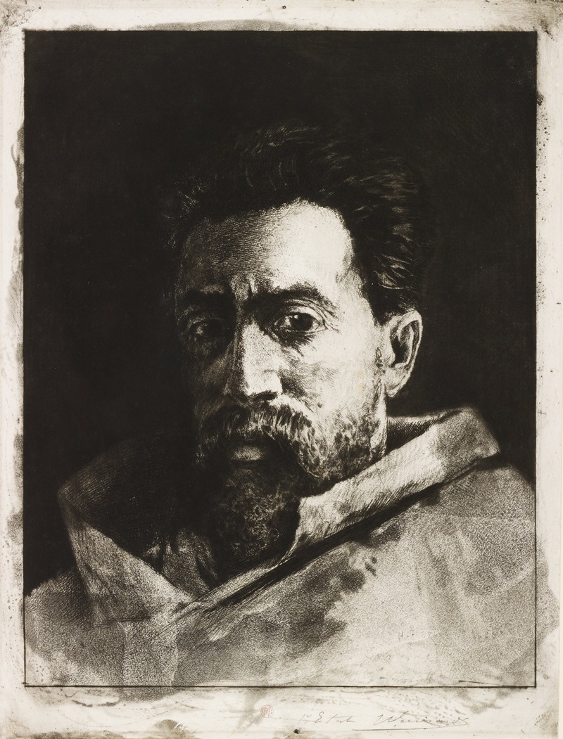Henri-Charles Guérard - Self-portrait