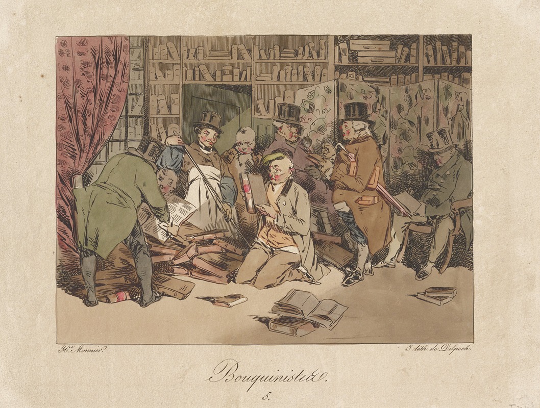 Henry Bonaventure Monnier - Bouquiniste