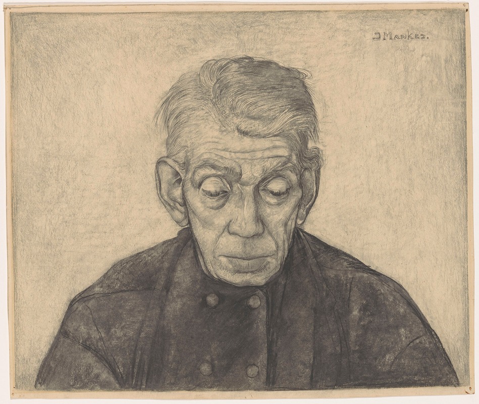 Jan Mankes - Douwe, van voren gezien