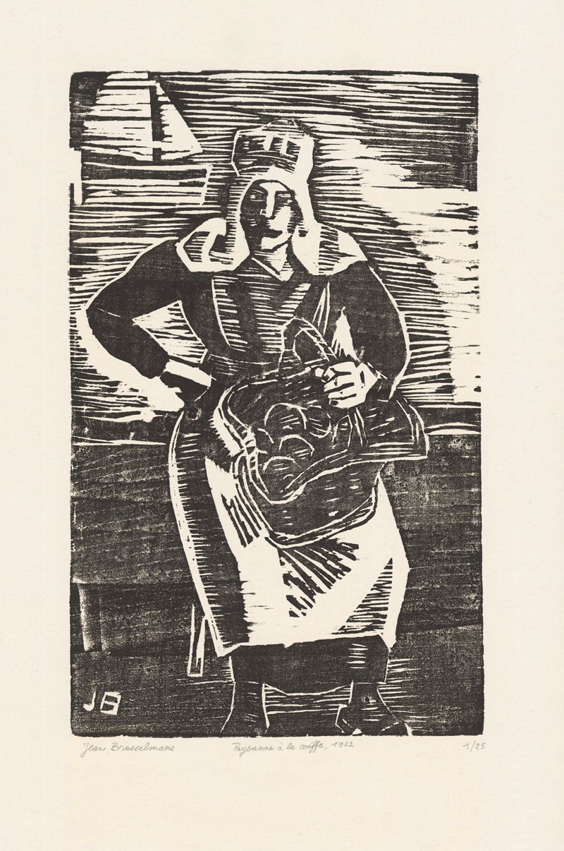 Jean Brusselmans - Peasant woman with headdress