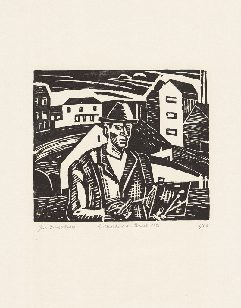 Jean Brusselmans - Self-portrait with Paruck