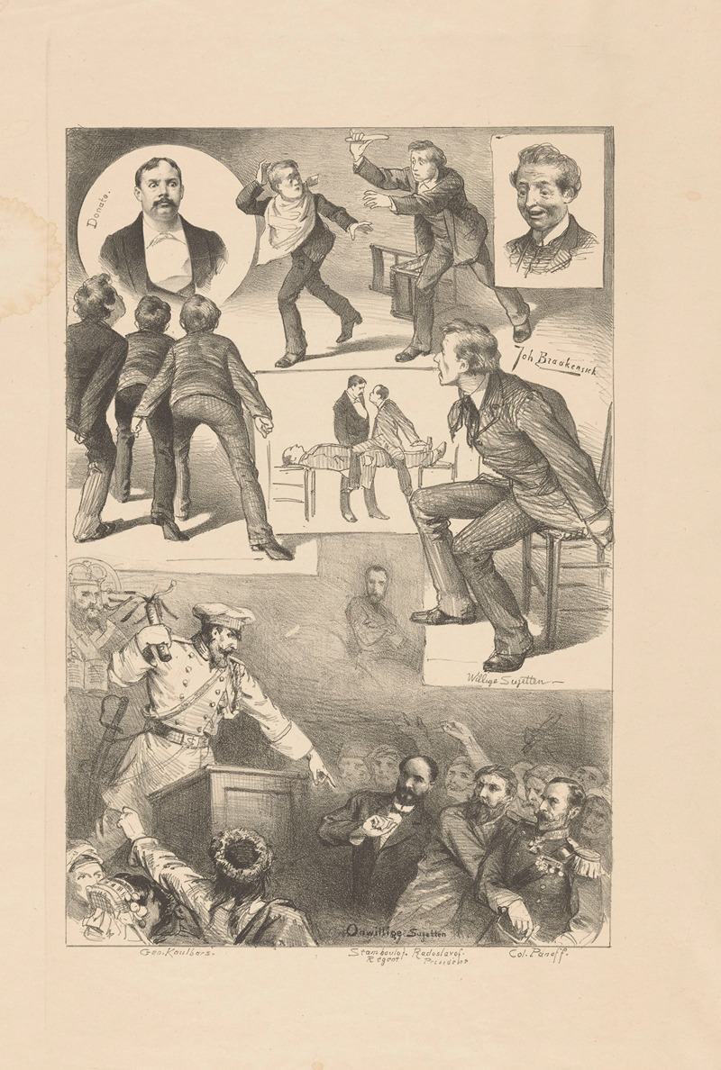 Johan Braakensiek - Willige sujetten en onwillige sujetten