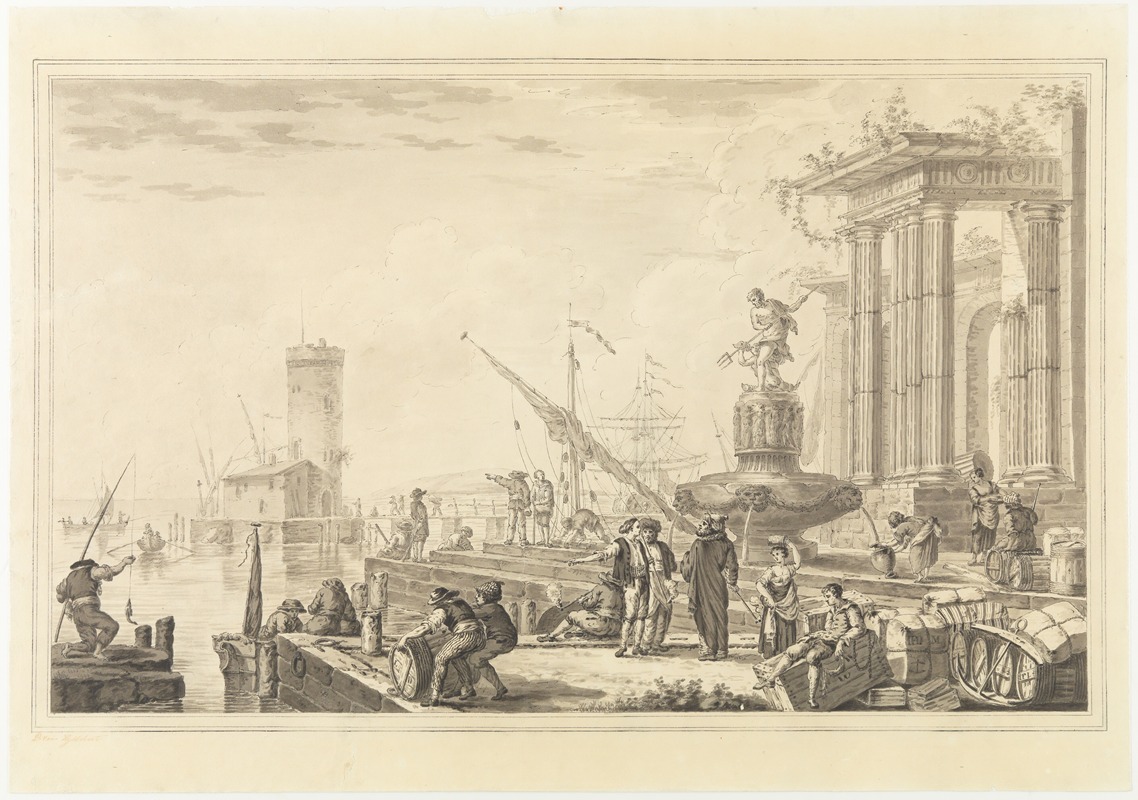 Petrus Norbertus van Reysschoot - Italianate port