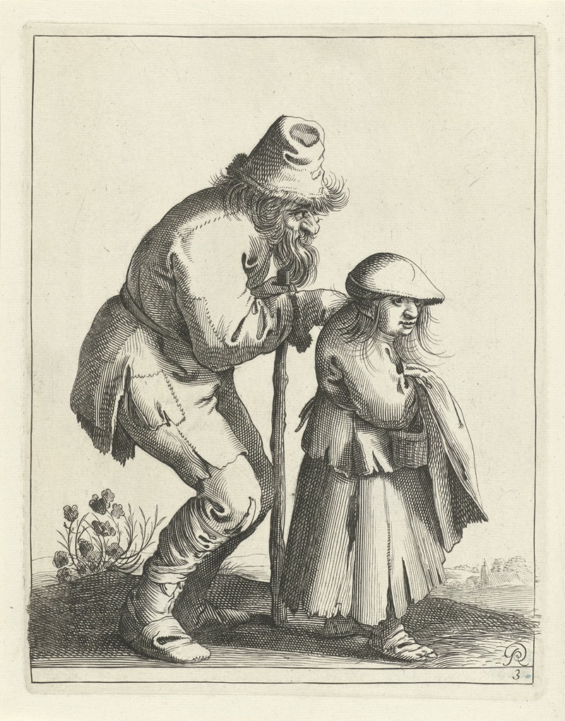 Pieter Jansz. Quast - Twee bedelaars.