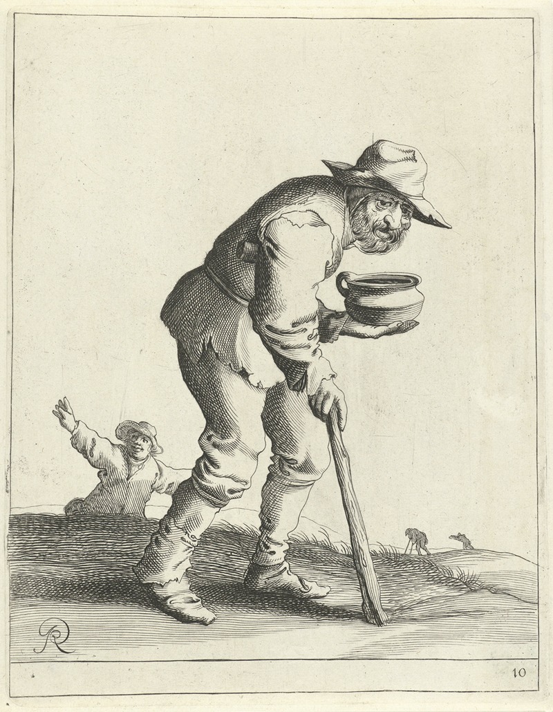 Pieter Jansz. Quast - Bedelaar met nap