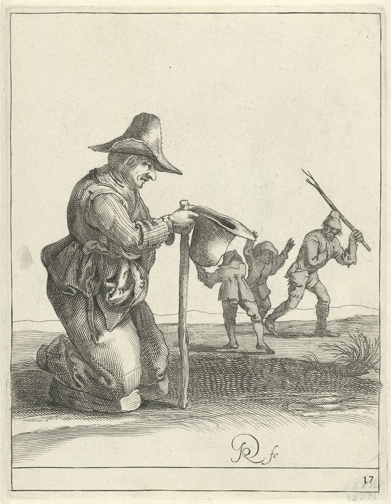 Pieter Jansz. Quast - Geknielde bedelaar