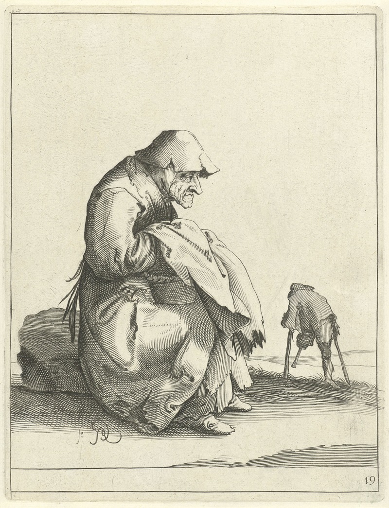 Pieter Jansz. Quast - Bejaarde bedelaarster
