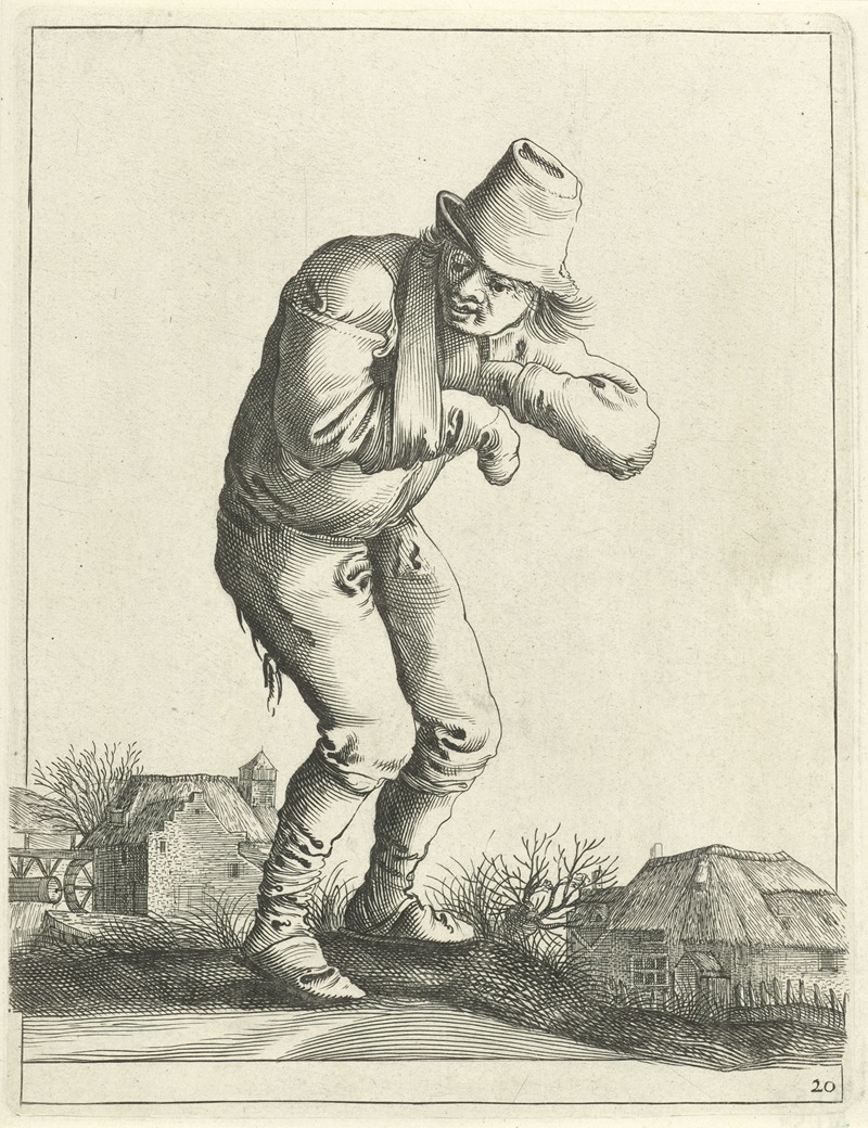 Pieter Jansz. Quast - Landloper met mitella