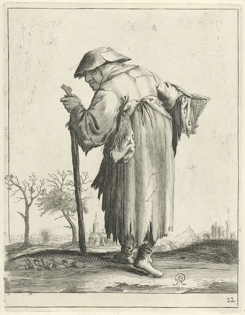 Pieter Jansz. Quast - Oude bedelaarster