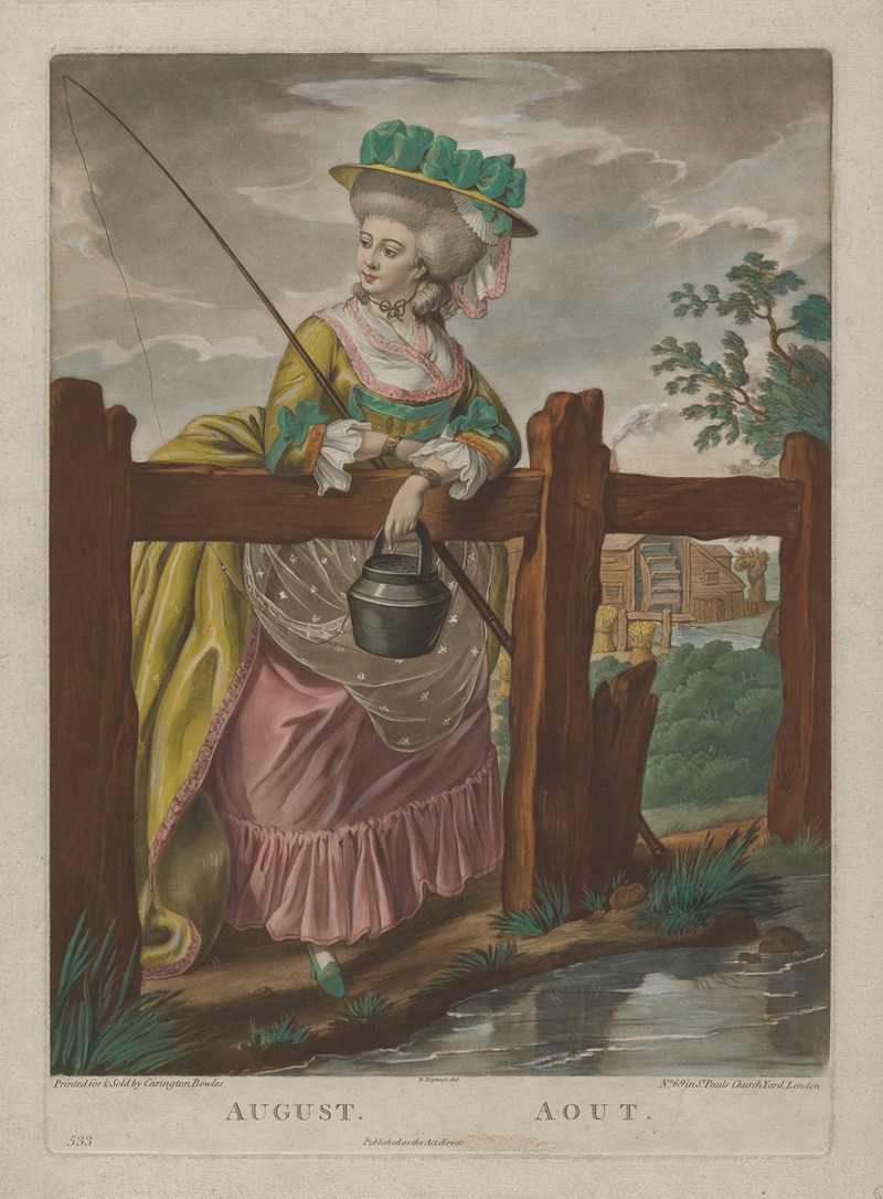 Robert Dighton - August, from The Twelve Months