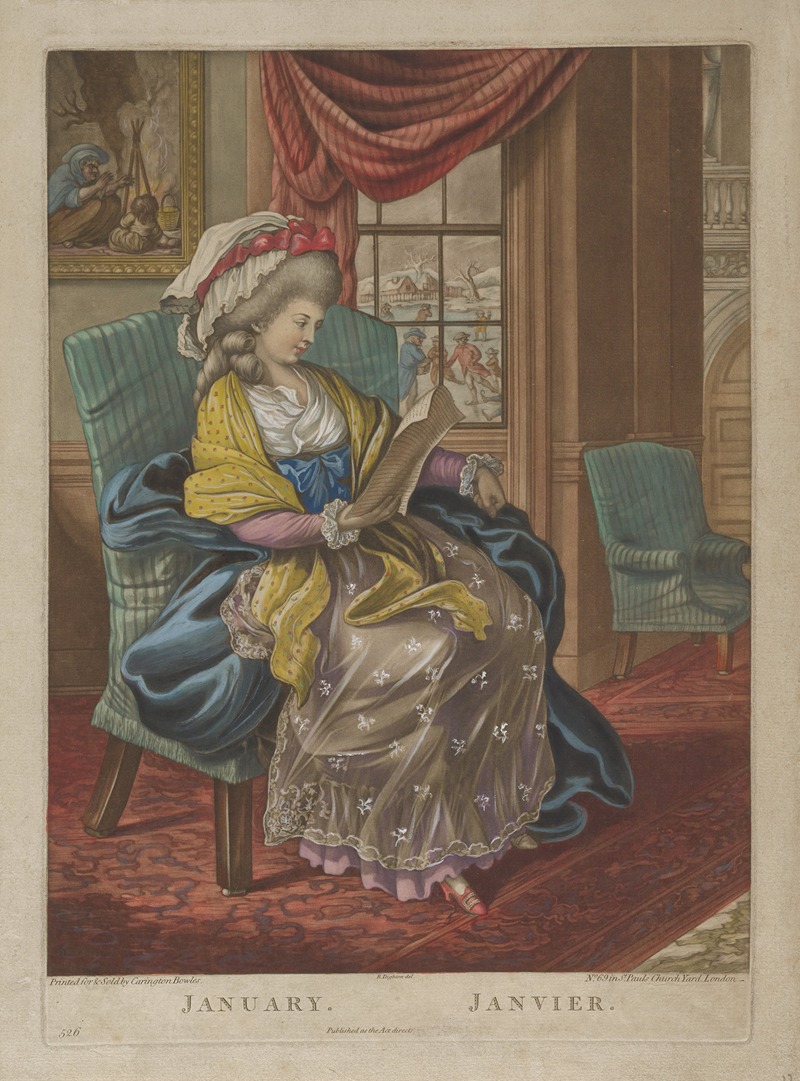 Robert Dighton - January, from The Twelve Months