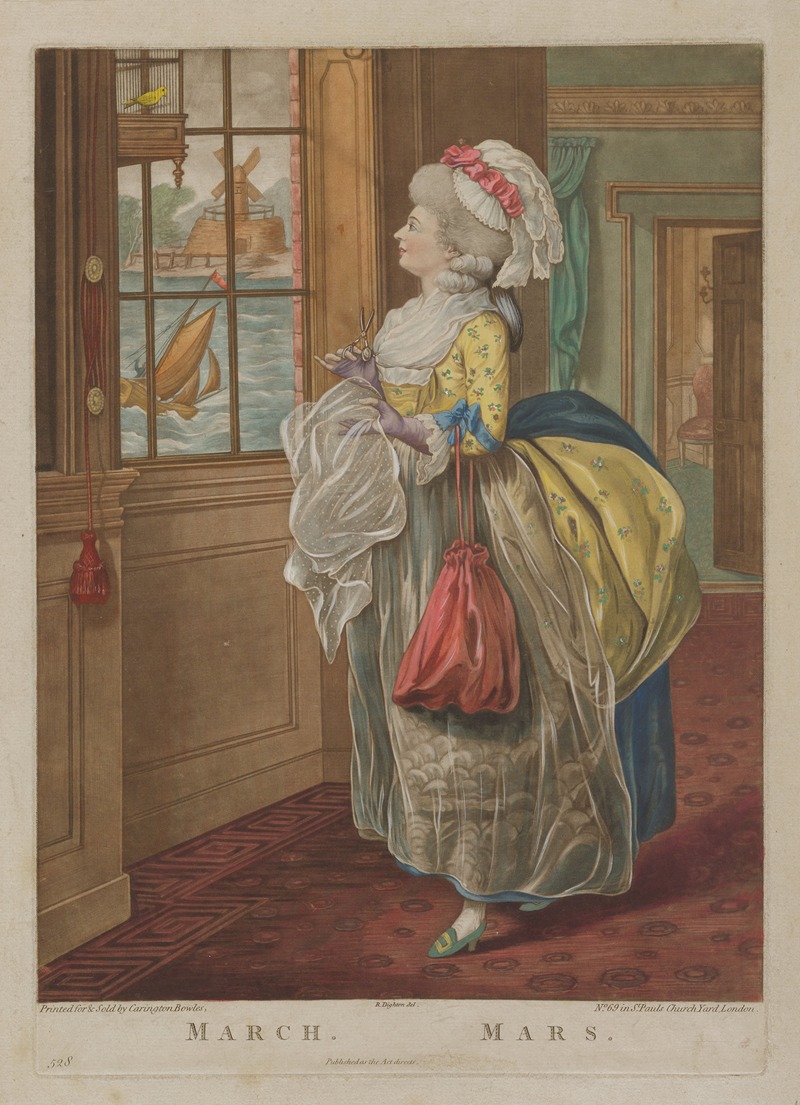 Robert Dighton - March, from The Twelve Months