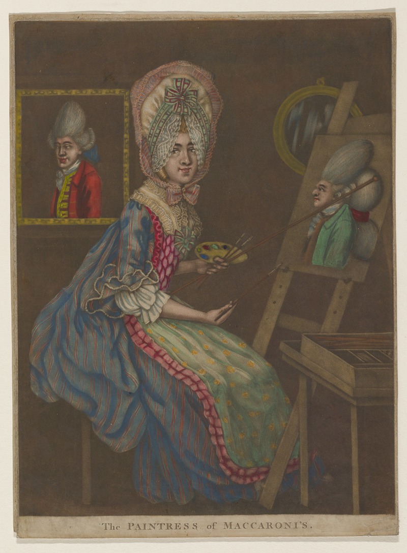 Robert Dighton - The Paintress of Maccaroni’s