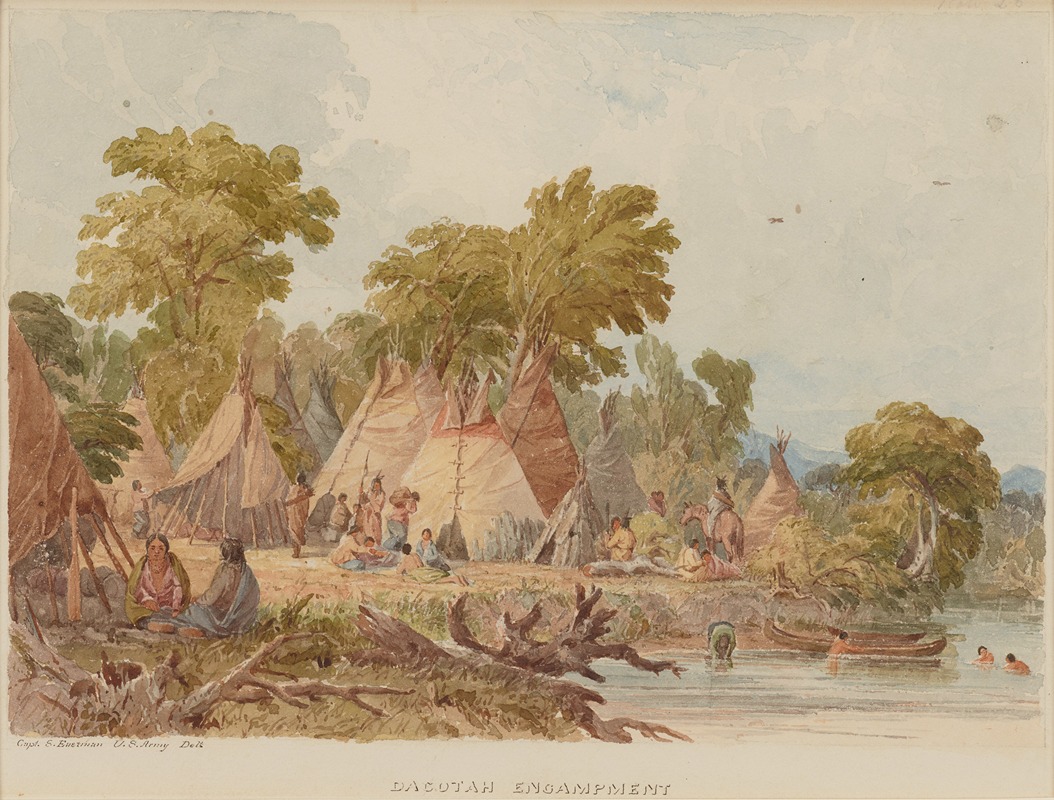 Seth Eastman - Dacotah Encampment
