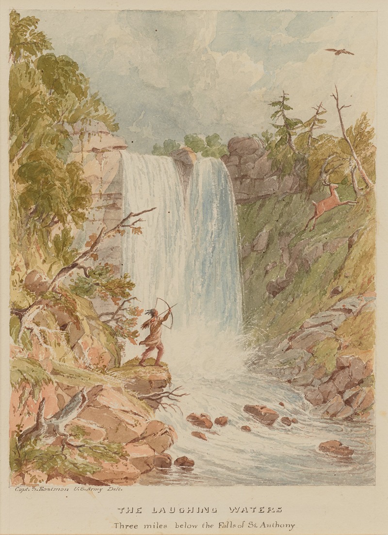 Seth Eastman - The Laughing Waters Three Miles Below the Falls of St. Anthony