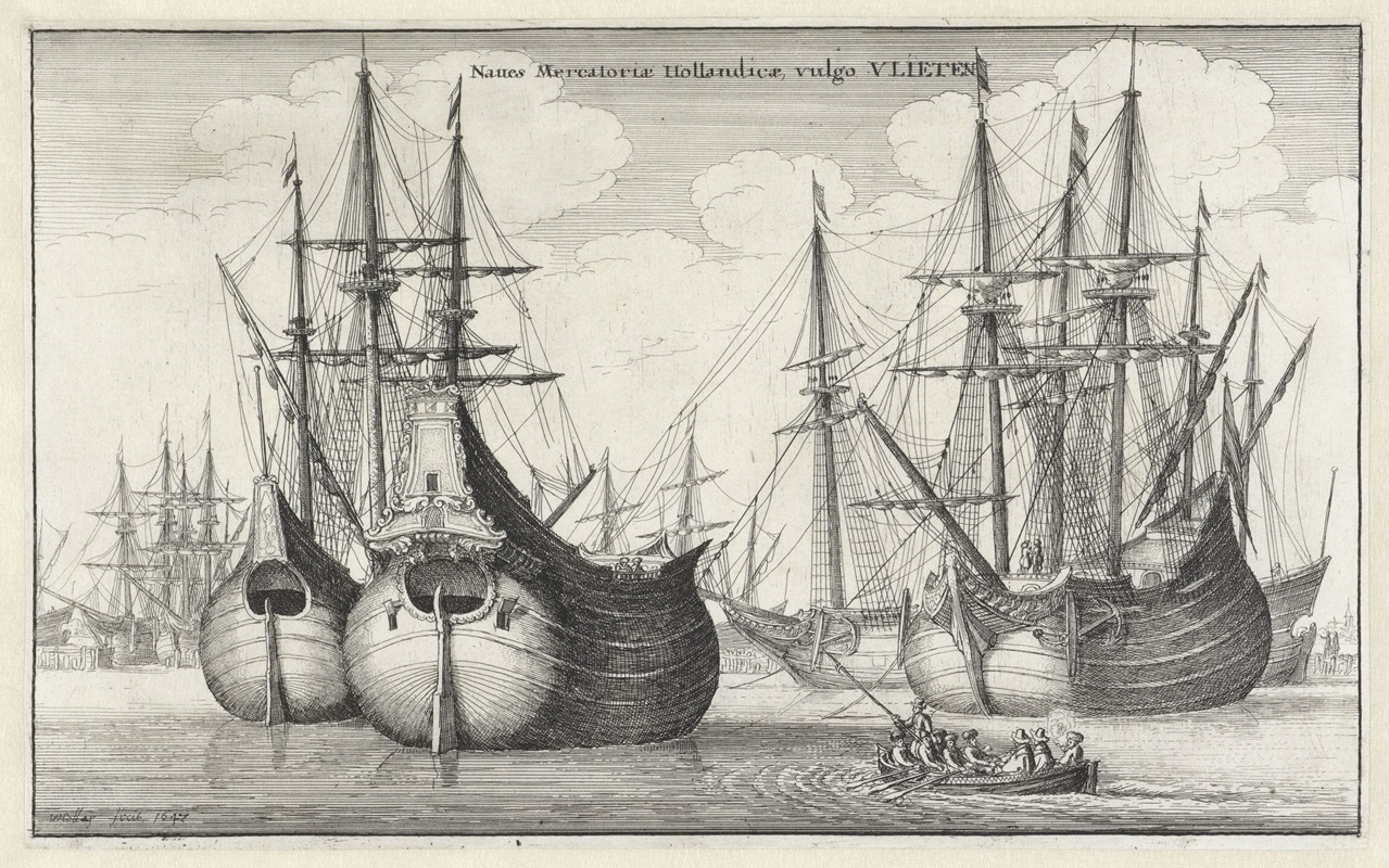Wenceslaus Hollar - Naues Mercantoriæ Hollandicæ, vulgo VLIETEN