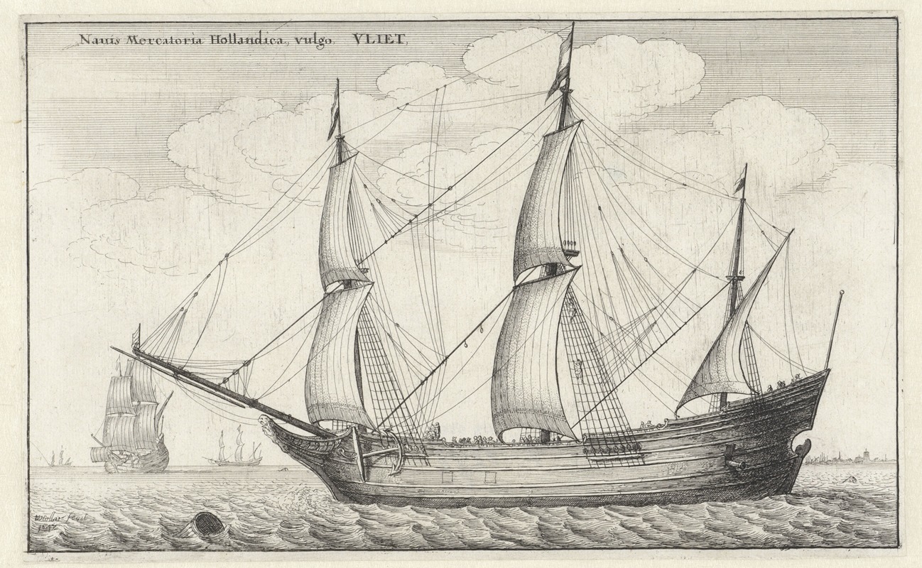 Wenceslaus Hollar - Naues Mercantoriæ Hollandicæ, vulgo, VLIET