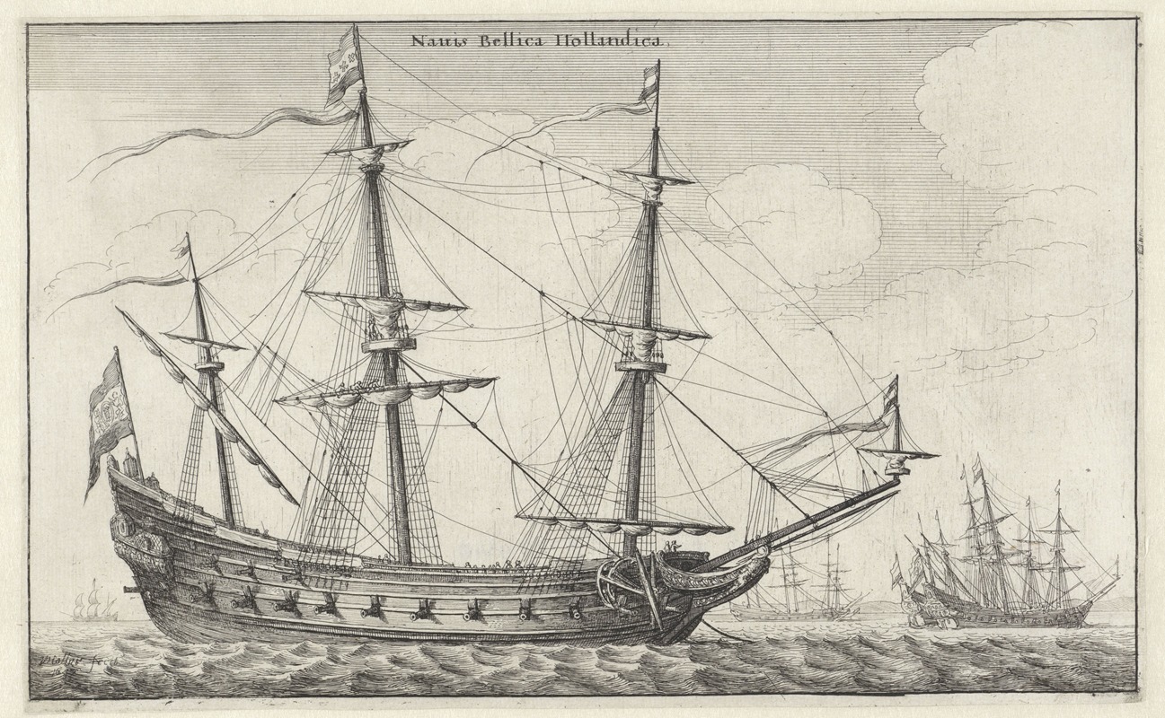 Wenceslaus Hollar - Nauis Bellica Hollandica