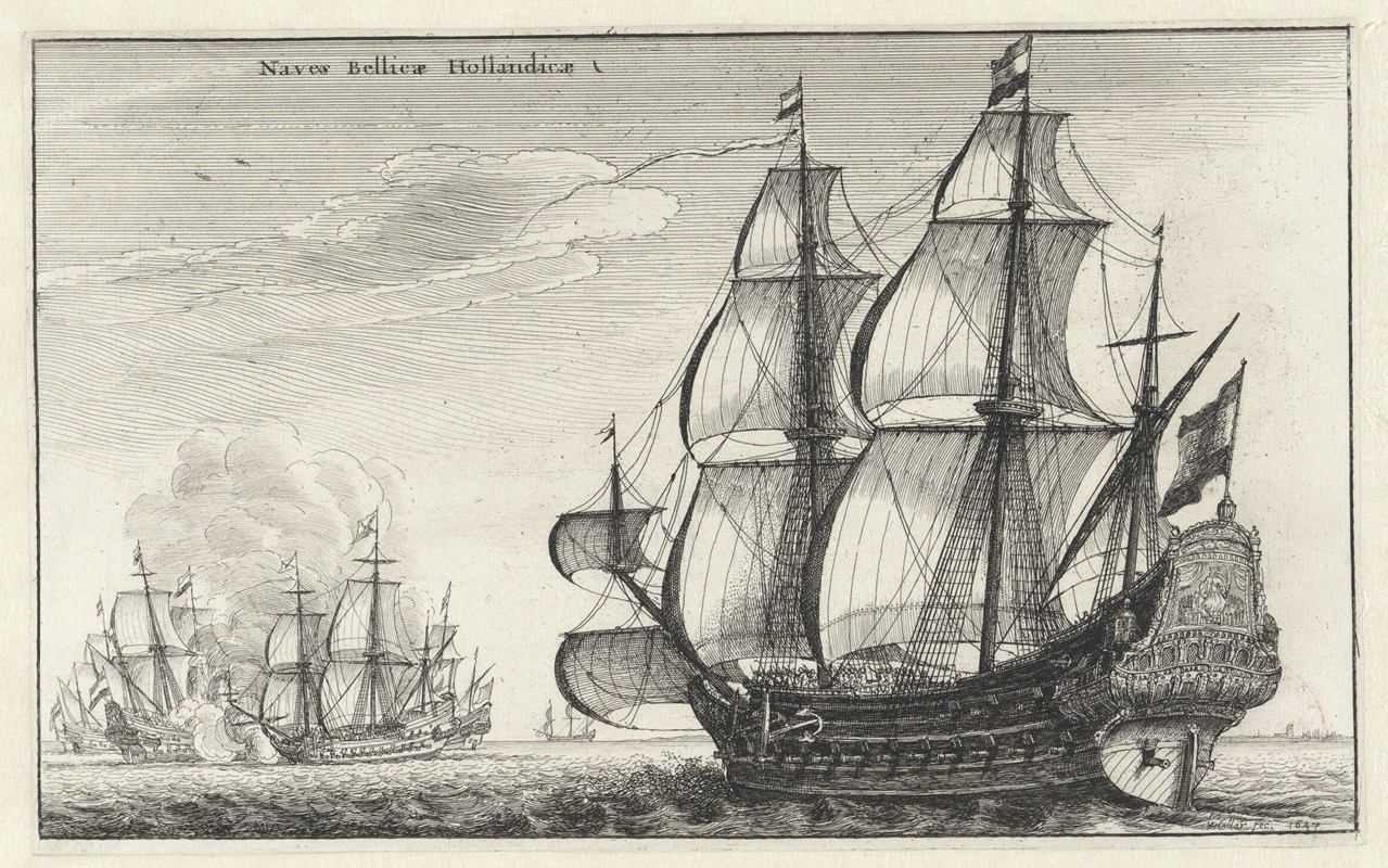 Wenceslaus Hollar - Naves Bellicæ Hollandicæ
