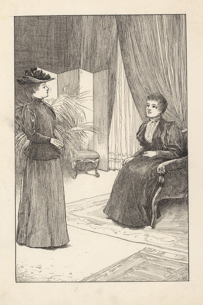 Willem Wenckebach - Twee vrouwen in een interieur