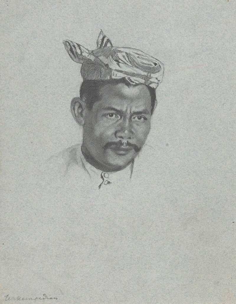 Willem Witsen - Portret van een Indonesische man (Amid)
