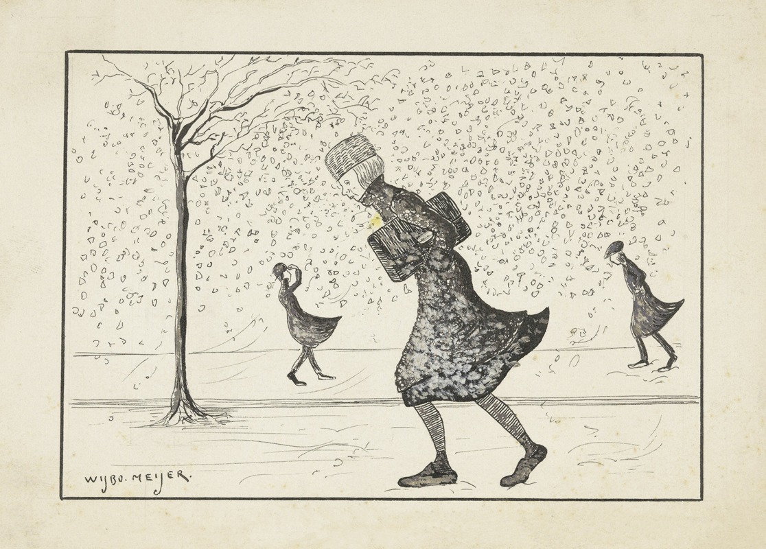 Wybo Meijer - Mien in een sneeuwjacht