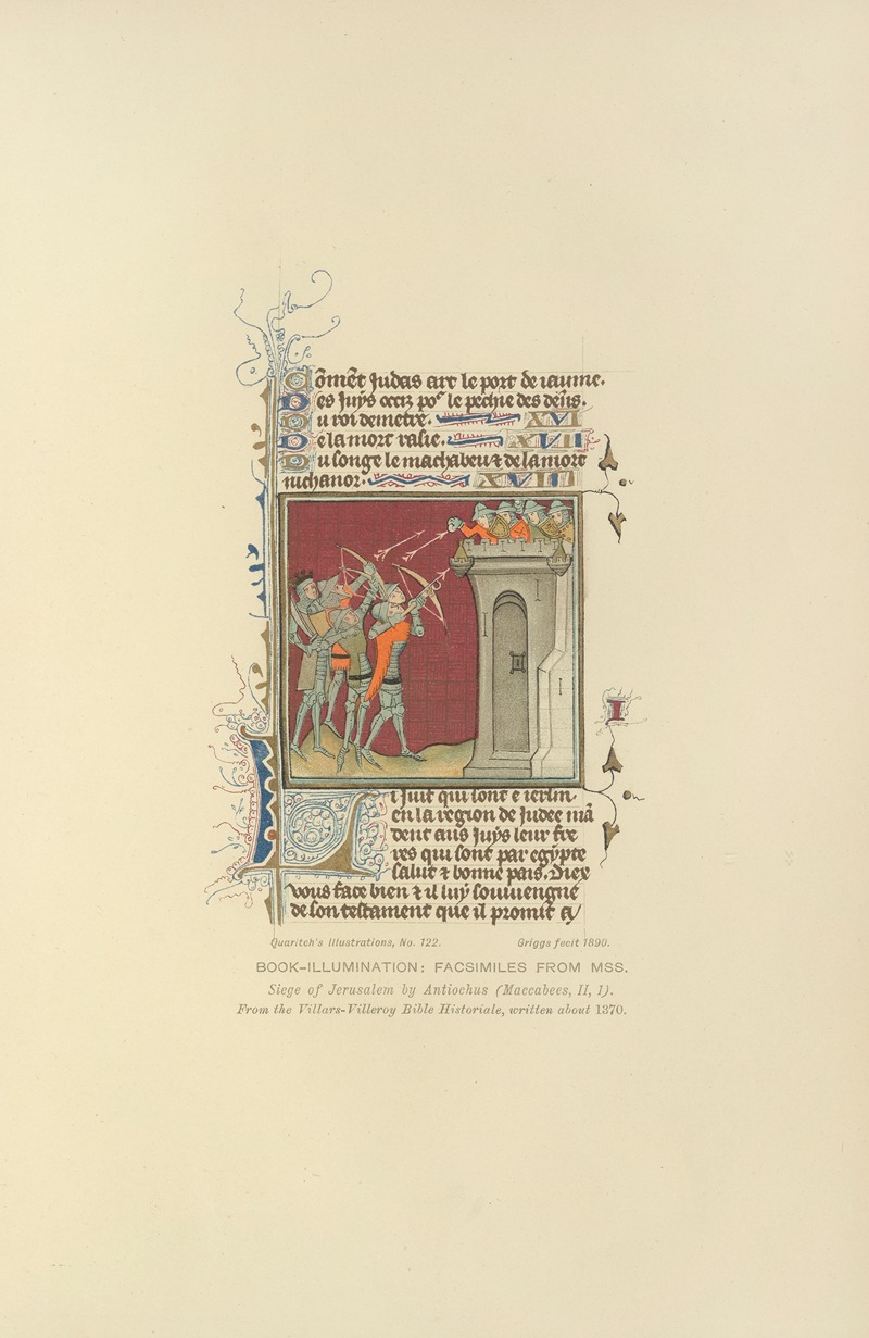 Bernard Quaritch - Siege Of Jerusalem by Antiochus (Maccabees, II,1); about