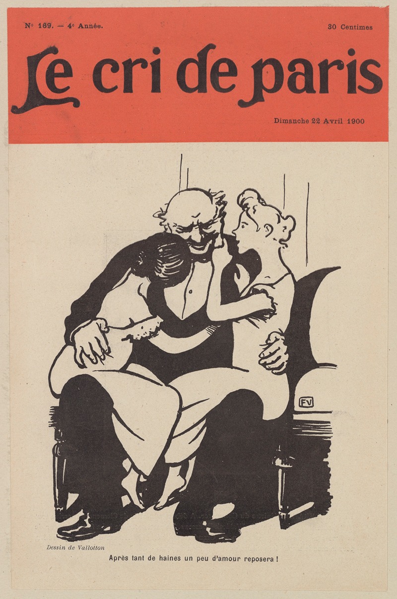 Félix Vallotton - Après tant de haines un peu d’àmour reposera!