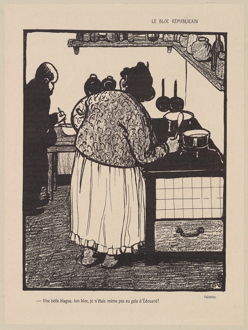 Félix Vallotton - Le Bloc Républìcain