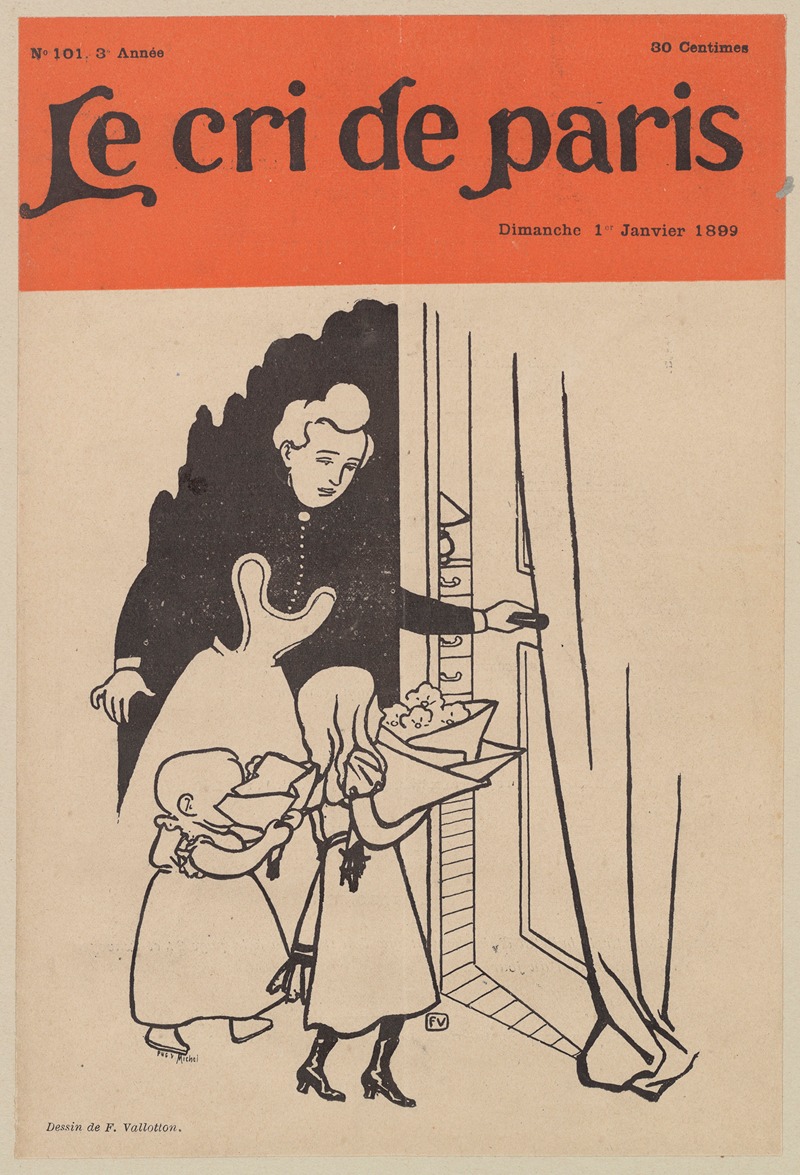 Félix Vallotton - Le Cri de Paris – Dimanche 1 Janvier 1899