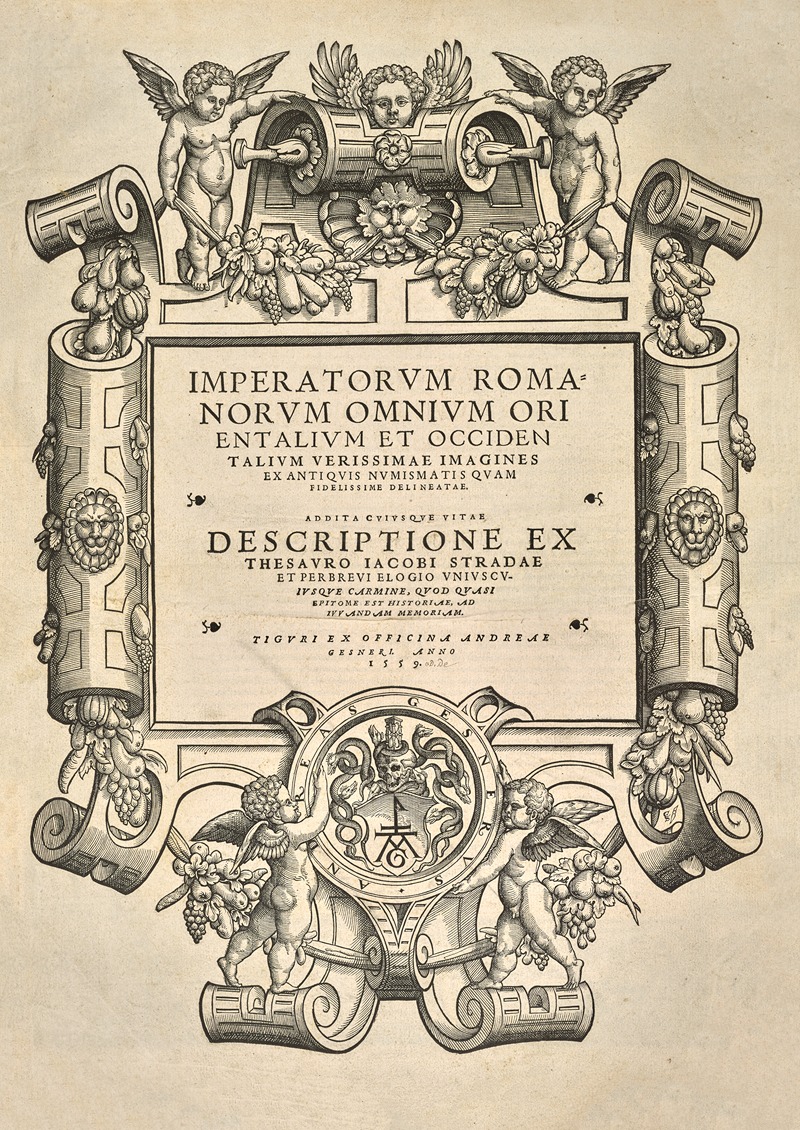 Jacopo Strada - Imperatorum Romanorum – title page
