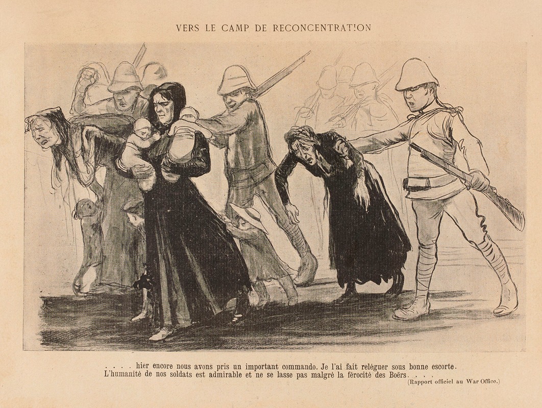 Jean Veber - Vers le camp de reconcentration