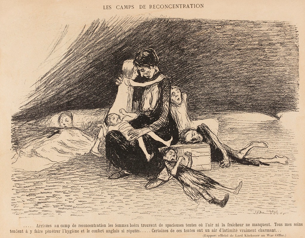 Jean Veber - Les camp de reconcentration