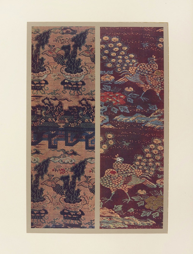 Maurice Pillard Verneuil - Paons et pivoines ; motifs ornementaux