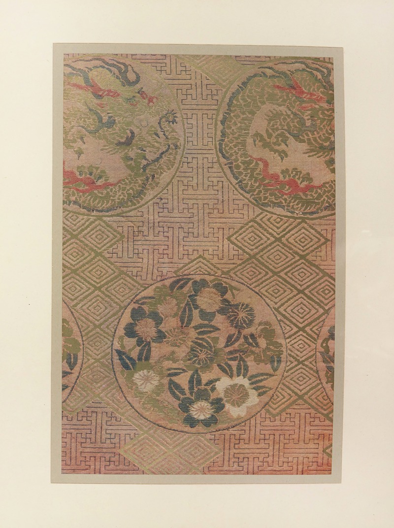 Maurice Pillard Verneuil - Dragon et fleurs sur fond géométrique