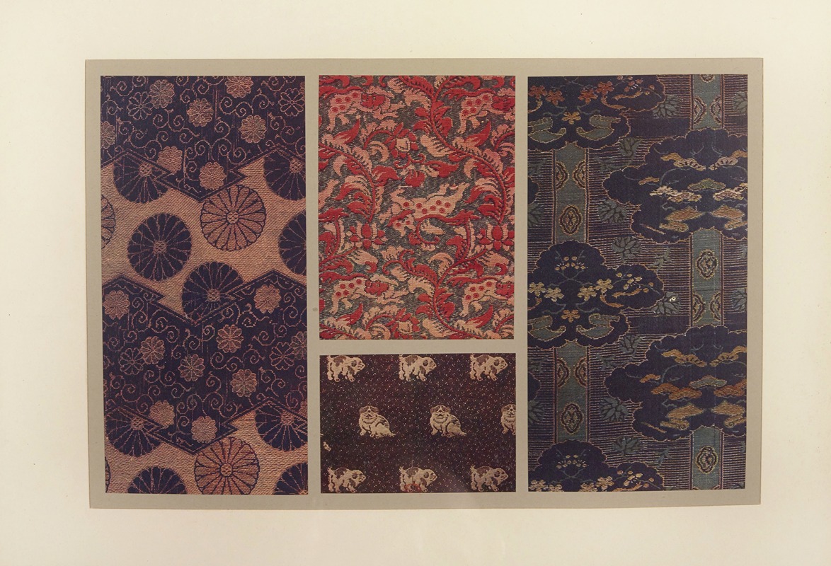 Maurice Pillard Verneuil - Motifs ornementaux ; animaux et feuillages ; chiens ; motifs ornementaux