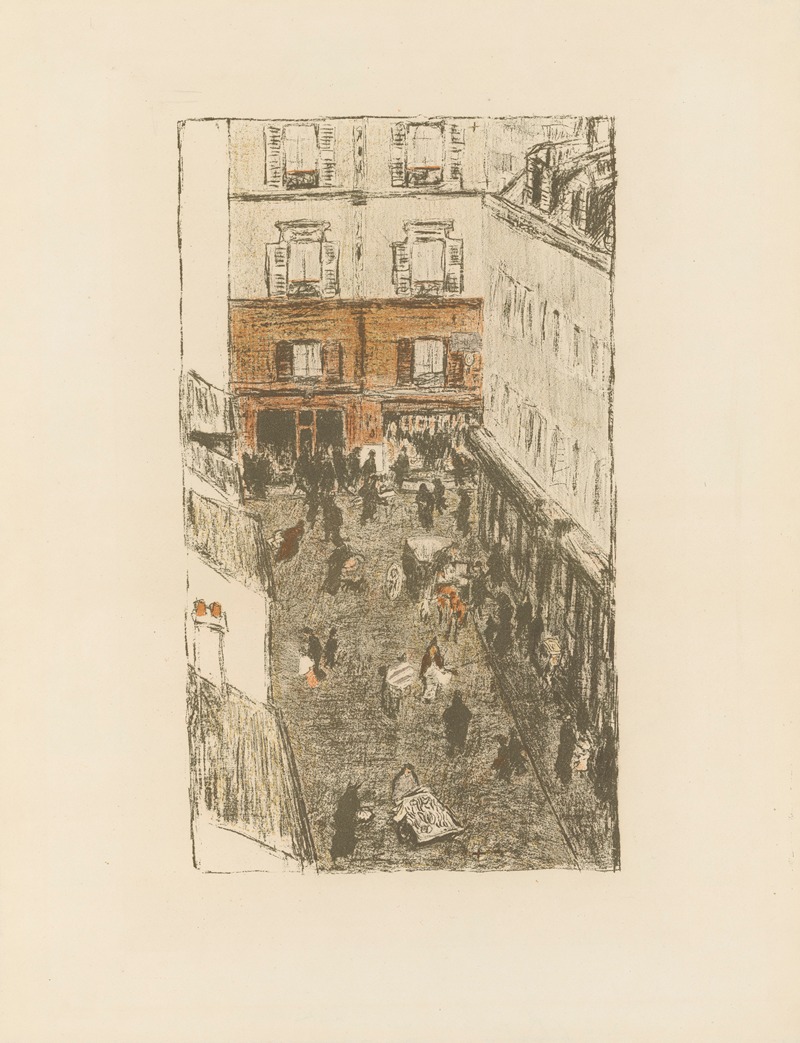 Pierre Bonnard - Coin de rue vue d’en haut