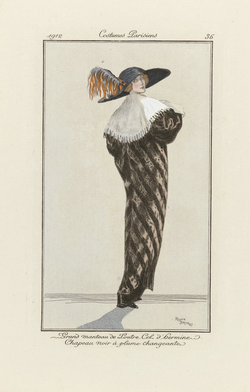 Anonymous - Journal des Dames et des Modes – Grand manteau de Loutr