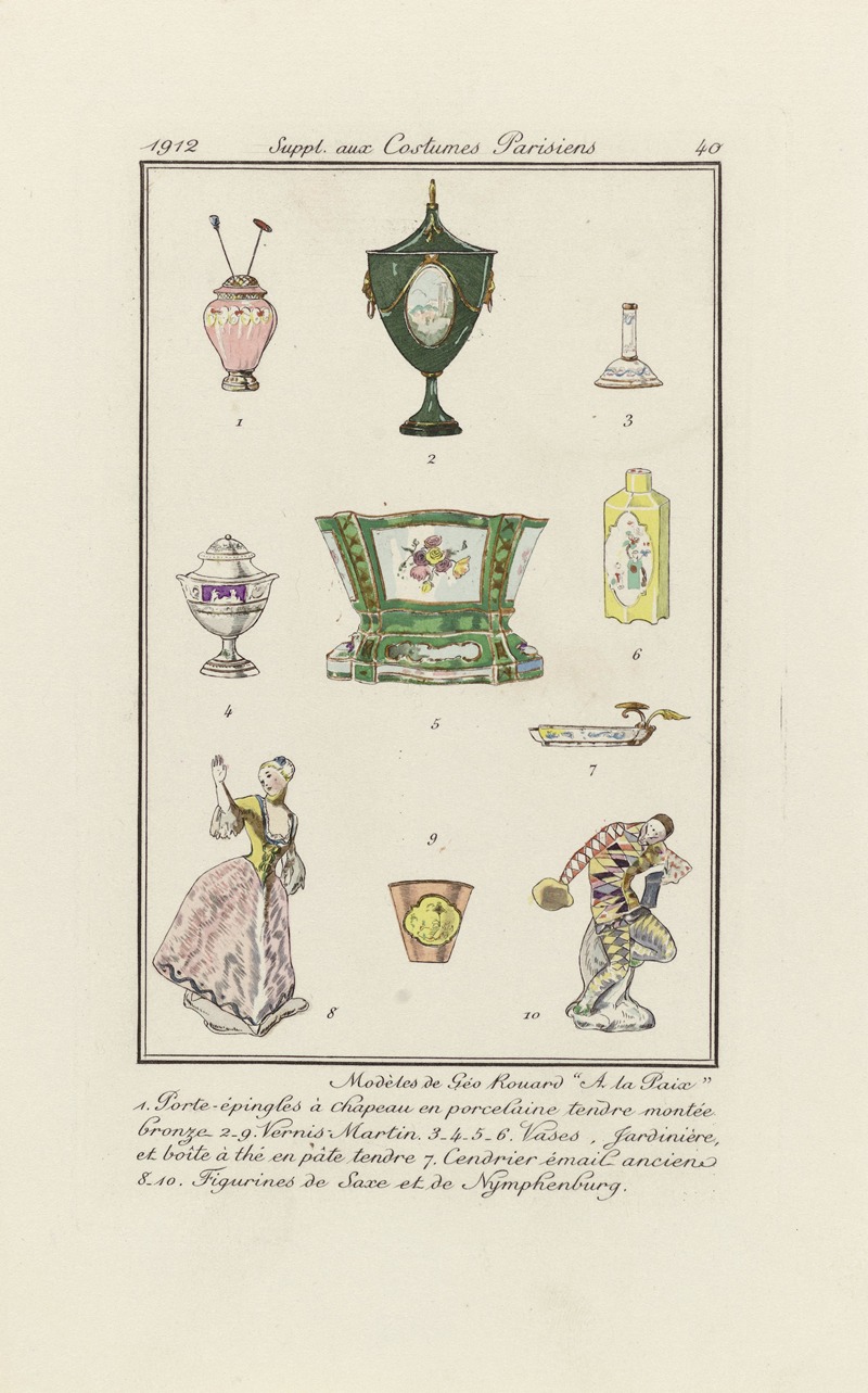 Anonymous - Journal des Dames et des Modes – Modèles de Geo Rouard A la Paix
